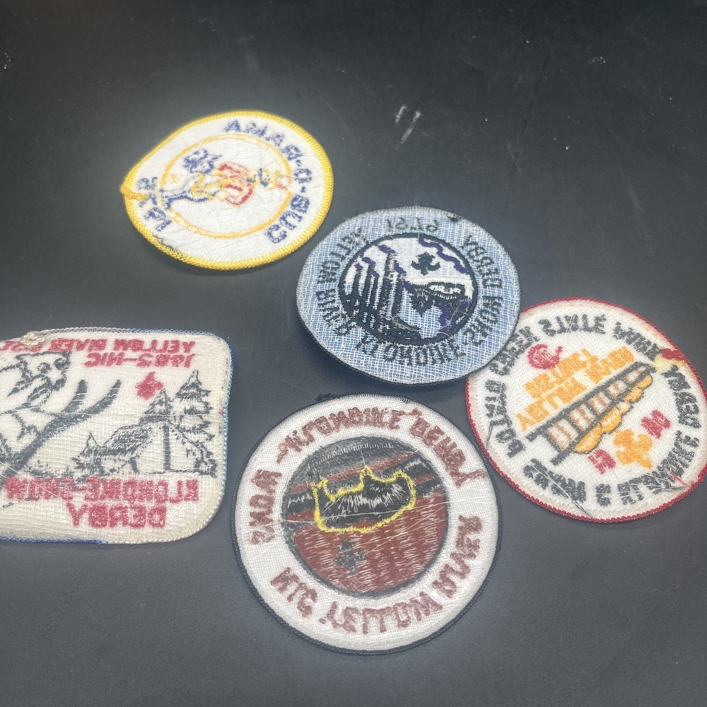 Vintage 1970s-80s Boy Scout Patch Lot (5) Yellow River District Klondike Derby - Picture 7 of 16